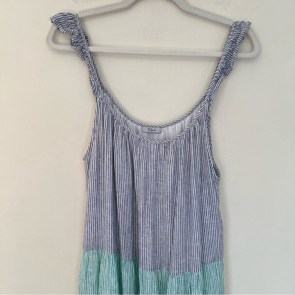 Rails Capri Linen Blend Ruffle Strap Midi Dress M… - image 5